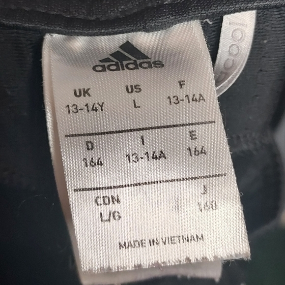 Adidas Black/White Joggers Size Large Climacool - Picture 8 of 9